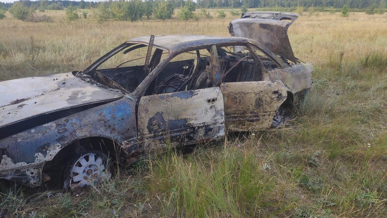 AUDI A6 знищена вогнем