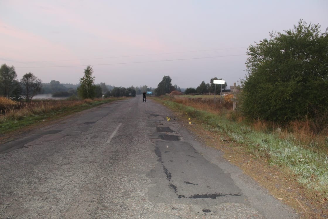На місці автопригоди в Холмах