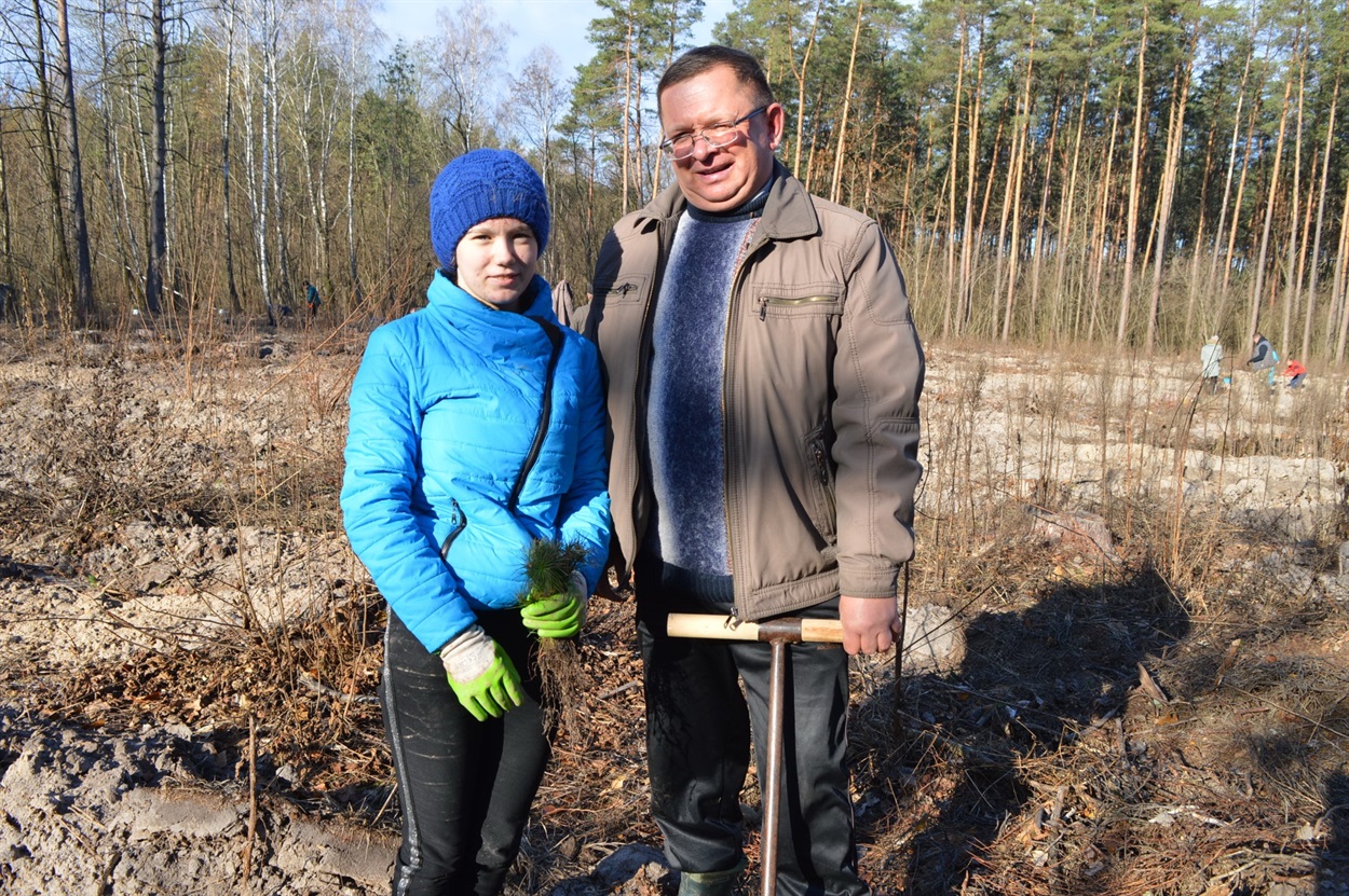 Учитель Сергій Оліфіренко та учениця Анна Марченкова
