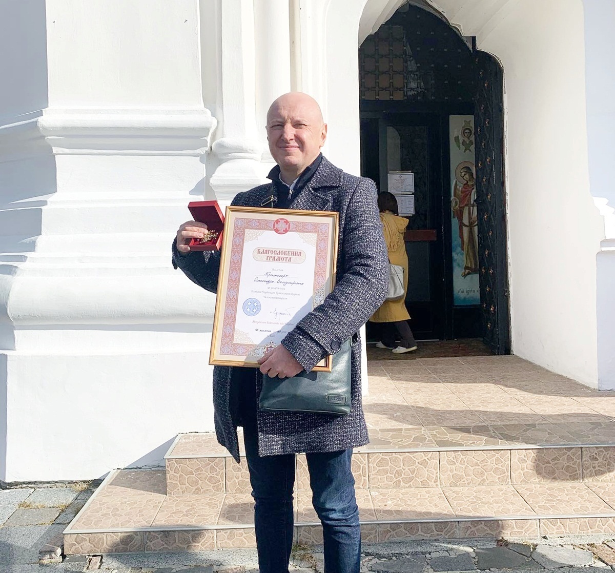 Як прихожанин козацької Катерининської церкви і благодійник, Олександр Красногор підтримує храм за покликом серця, а не задля відзнак