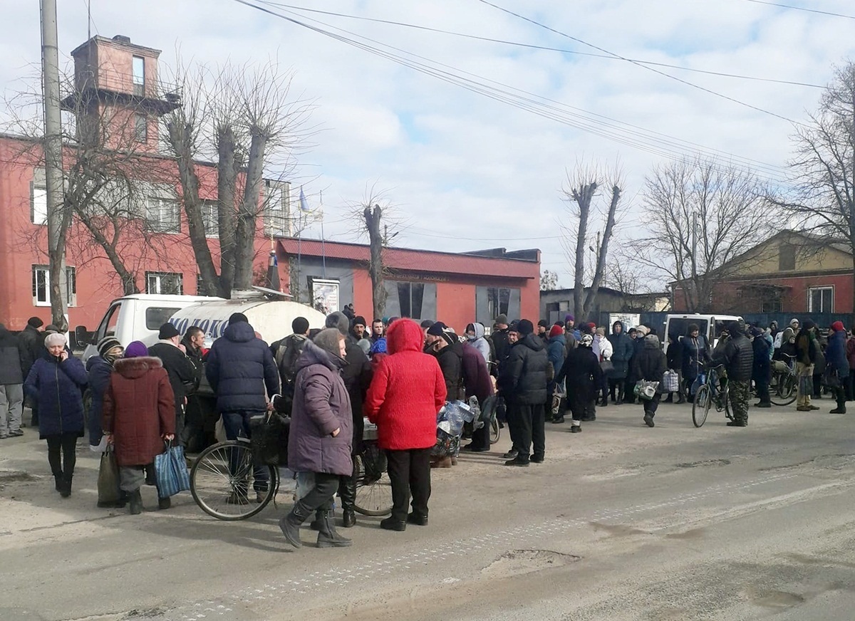 У перші дні окупації в Городні налагоджували поставку найнеобхідніших продуктів