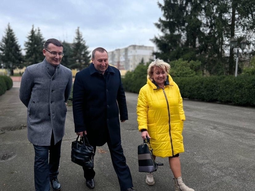 Сергій Томіленко, Андрій Богдан, Світлана Томаш - редакторка городнянської районної газети