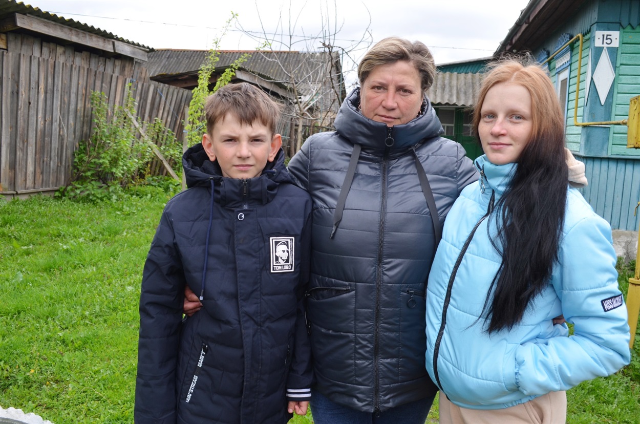 Тетяна Дзюба з дітьми