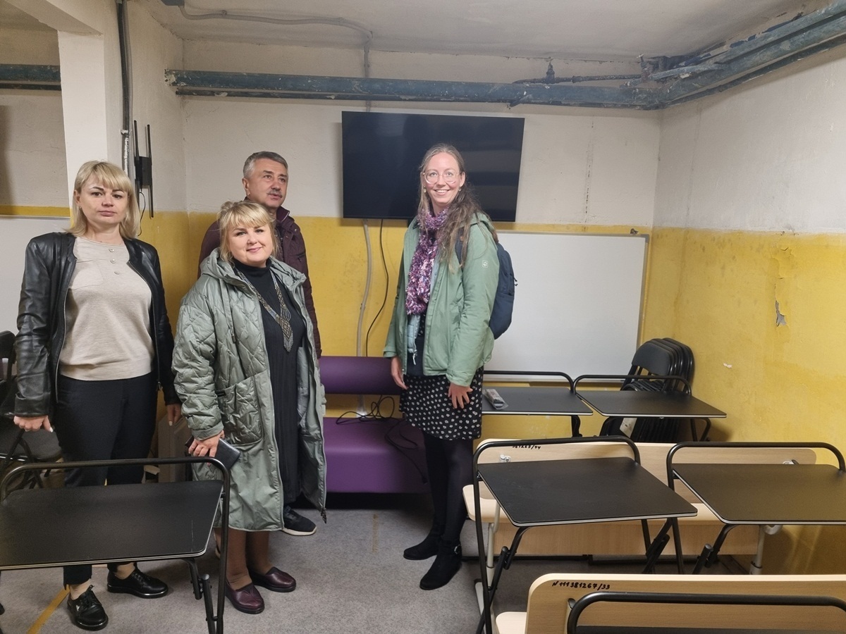 Завдяки проєкту перебування в школі під час повітряних тривог стало комфортнішим і безпечнішим