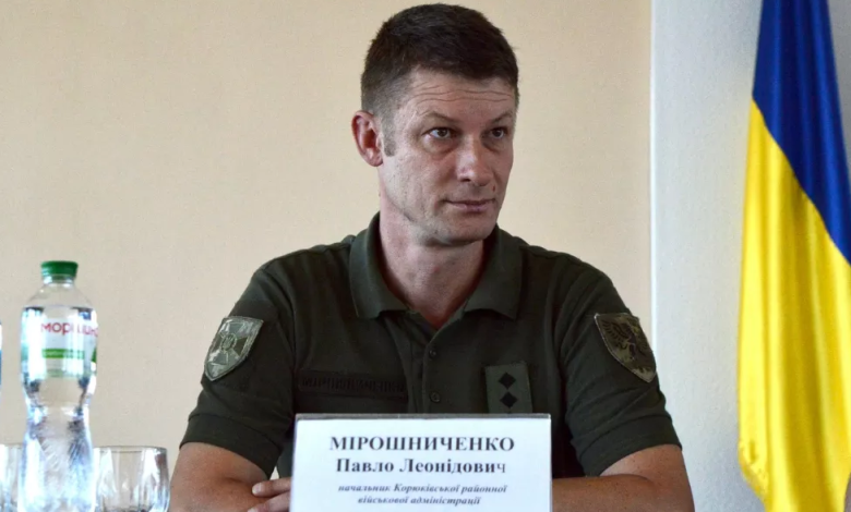 Павло Мірошніченко. Начальник Корюківської РВА. 