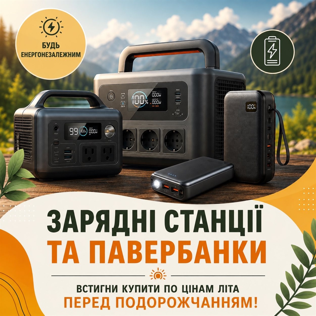 Якщо вам потрібна зарядна станція чи повербанк, завітайте до магазину Mobile Market у Корюківці